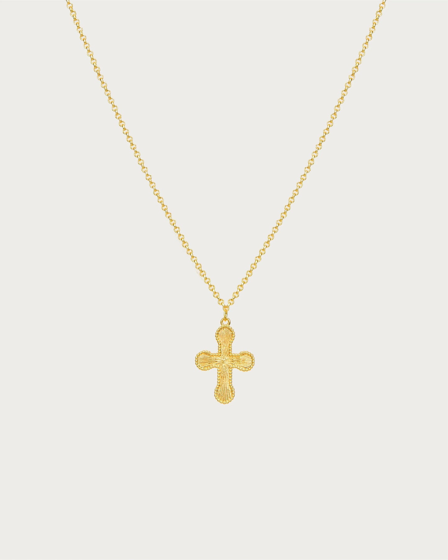 en route jewelry - Mini Cross Pendant Necklace 迷你十字架項鍊