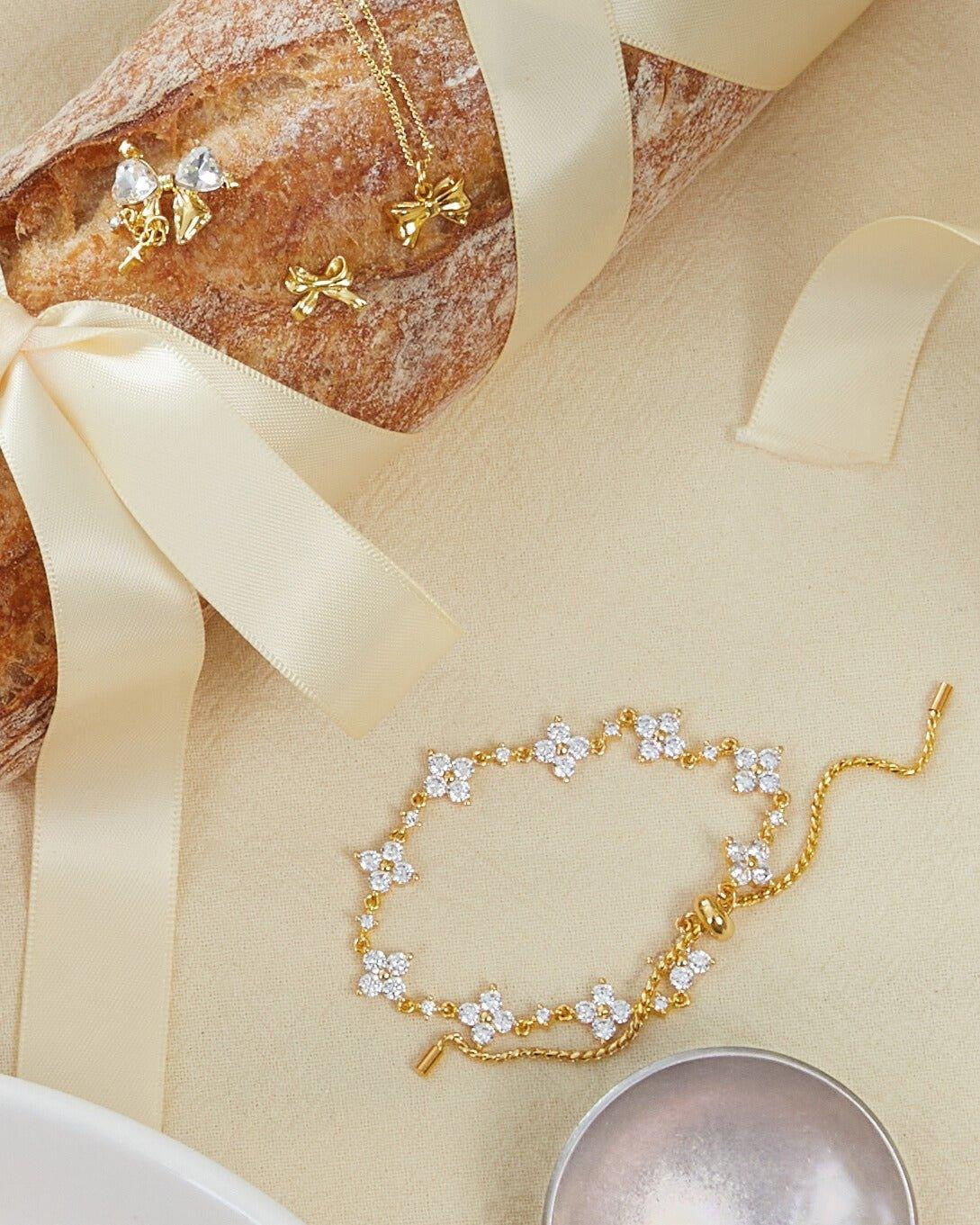 en route jewelry - Sparkle Clover Bracelet 手鍊