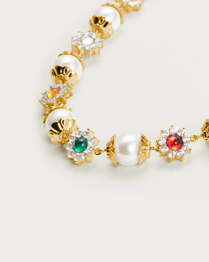 en route jewelry - Daisy Pearl Necklace
