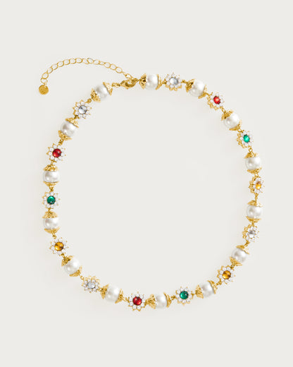en route jewelry - Daisy Pearl Necklace
