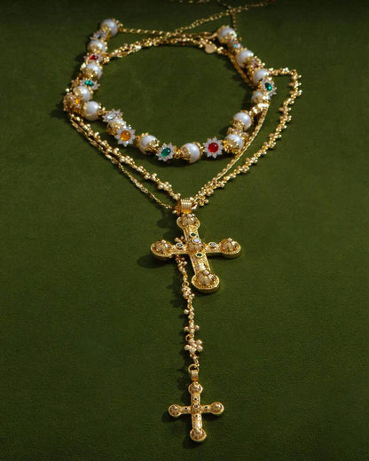 en route jewelry - Daisy Pearl Necklace