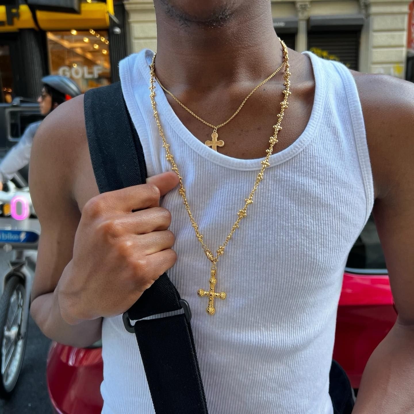 アクセサリー en route jewelry - Daisy Molecule Chain Daisy Molecule Cross Chain | en route jewelry