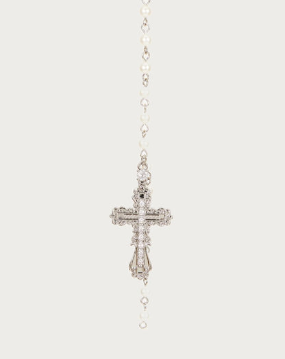 en route jewelry - Everette Cross Necklace 珍珠十字架項鍊