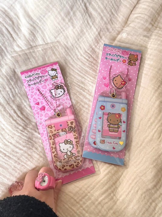 [現貨] 日本限定 🇯🇵 GoGoGal 平成辣妹 Hello Kitty 系列商品-翻蓋手機吊飾